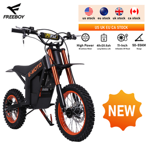 Motocicleta FREEBOY con Frenos de Disco Hidráulicos, Amortiguación y 3 Velocidades, Motocicleta Eléctrica para Adultos - Product Image 2