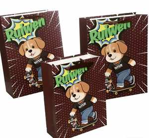 Sac en papier kraft mini de luxe en stock, petite taille, fait main, pour bijoux, avec marquage à chaud, pour accompagnement de cadeaux - Product Image 2