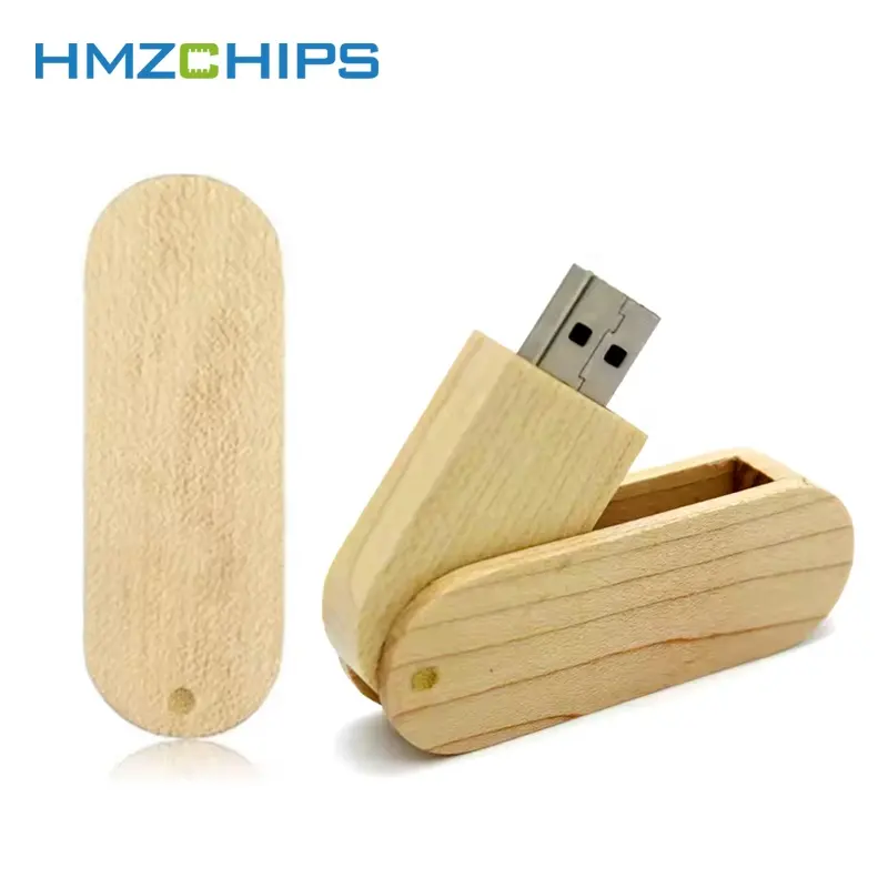 HMZCHIPS personalizado de alta velocidad 16GB USB 2,0 madera capacidad Real plegable almacenamiento Memory Stick 8GB 32GB 64GB Pendrive unidades flash USB