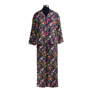 Luxury Women's Comfort Style Green Bamboo Woven Fabric PJ Sleepwear Set High Quality Custom Made Order for All Low Summer Autumn - Product Image 4