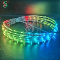 Guirlande lumineuse à pixels programmable Ws2811 LED RGB, boule pliable illuminée pour Noël, motifs lumineux 3D