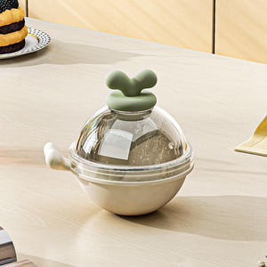 Molde creativo para bolas de hielo de gran capacidad, de silicona con tapa, para enfriar bebidas en fiestas, diseño naranja y azul - Product Image 3