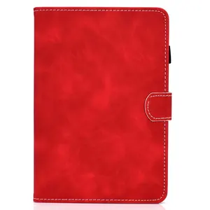 Cowhide Grain PU Leather Wallet Case For Amazon Fire HD 10 and Fire HD10 Plus Tablet 2021 With Auto Sleep / Wake Skin Cover