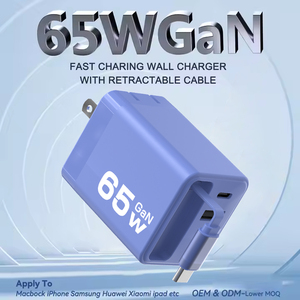 <span class=keywords><strong>2025</strong></span> 65W gan sạc điện thoại <span class=keywords><strong>adapter</strong></span> có thể thu vào nhanh 5V3A 9v3a 12V3A 15v3a từ Loại-C OVP OTP DC cho <span class=keywords><strong>iPhone</strong></span> iPad Máy tính xách tay - Product Image 4
