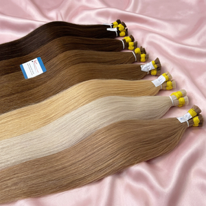 Wholesale Top Quality Raw Blonde Human Hair <b>Extensions</b> Bulk Double Drawn Virgin Hair <b>for</b> <b>Braiding</b> ready to ship - Product Image 6