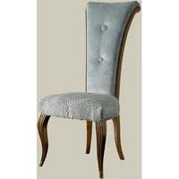 Chaise solide de style scandinave et fermier avec deux boutons pour le salon, les restaurants, le bureau à domicile et les meubles en bois massif