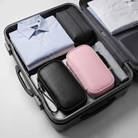 Étui de transport pour accessoires électroniques, portable, étanche, double couche, chargeur, téléphone, écouteurs, noir