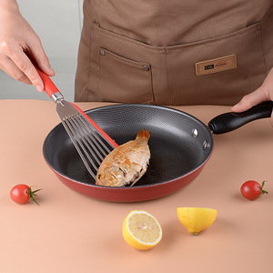 Espátula para freír de acero inoxidable, resistente al calor, antideslizante, con ranuras, para voltear pescado, accesorios de cocina - Product Image 3
