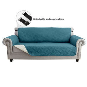 Shangxuanyue Petite <span class=keywords><strong>housse</strong></span> <span class=keywords><strong>de</strong></span> <span class=keywords><strong>canapé</strong></span> en polyester extensible antidérapant et imperméable avec grille <span class=keywords><strong>de</strong></span> boucle transfrontalière pour animaux <span class=keywords><strong>de</strong></span> compagnie - Product Image 3