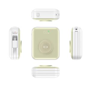 Banco de Energía Portátil <span class=keywords><strong>Mini</strong></span> de Carga Rápida de 22.5W con Pantalla LED, Puertos Duales Tipo-C, Compatible con Carga Inalámbrica para Relojes y Cable Colgante - Product Image 5