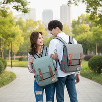Sac à dos de voyage décontracté vintage Oxford 2026 avec logo personnalisé, grande capacité, pour étudiants et professionnels, idéal pour ordinateur portable