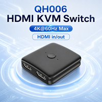 Conmutador HDMI 2 en 1 Salida / 1 en 2 Salidas, Divisor/Selector HDMI Bidireccional 4K*60Hz con Control de un Toque