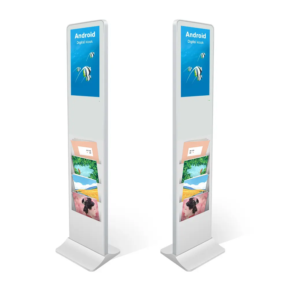 Floor Standing Vertical Interactive Digital Signage Totem Lcd Tv Touch Screens Kiosk Advertising Display For Advertising