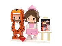 Figura de Bloques de Construcción de Plástico Personalizada a Partir de Foto, Retrato de Ladrillos Personalizado, Regalo para Cumpleaños o Aniversario