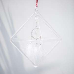 Pirámide <span class=keywords><strong>de</strong></span> cristal <span class=keywords><strong>de</strong></span> cuarzo <span class=keywords><strong>de</strong></span> forma especial <span class=keywords><strong>de</strong></span> 7 pulgadas Merkaba Niche Meditación Yoga Instrumento musical - Product Image 4