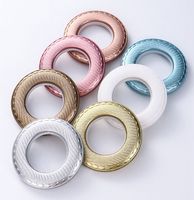 Anneaux de rideau ronds en plastique 76mm pour rideaux de fenêtre Décoration intérieure