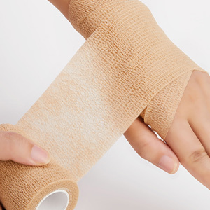 Custom Printing 3 Inch 5 Yards Non Woven Self Adhesive Bandage Wrap Breathable Elastic Cohesive Bandage
