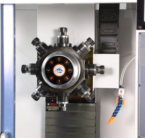 Centro di Lavorazione <span class=keywords><strong>CNC</strong></span> Multifunzionale Verticale a 8 Assi S500-8T 220V Fresatrice Foratrice Trapano Filettatrice con Motore a Ingranaggi PLC Core - Product Image 5