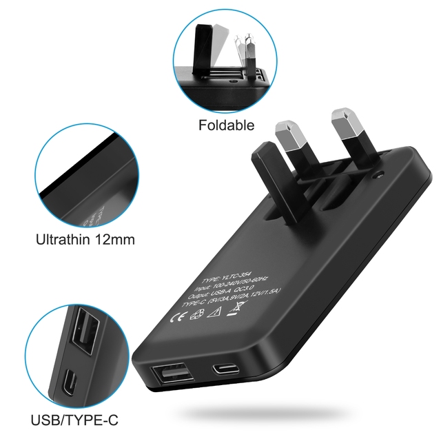 New Invention 2025 Tecnologia Travel Fast Adapter Type-c Pd Uk Plug Phone Multi Port Usb Wall Charger for iphone