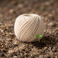 Fil à tricoter en coton recyclé écologique, mélange de fils doux pour le crochet, matière douce et respectueuse de la peau, testée en laboratoire