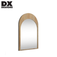 Miroir mural décoratif à cadre en bois cintré DX Designs, miroir de vanité pour salle de bain, chambre à coucher, salon, décoration intérieure