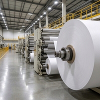 Papel Térmico sin BPA de 48 g/m², Rollo Jumbo Blanco, Papel para Recibos POS de Alta Sensibilidad para Supermercados, Cajeros Automáticos y Logística