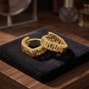 Pendientes de Aro Chapados en Oro de 14K, 18K, 24K al por Mayor, Pendientes de Aro Personalizados, Pendientes de Aro para Fiestas, Pendientes de Aro de Moda, Arracadas - Product Image 5