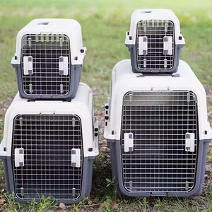 <span class=keywords><strong>Caja</strong></span> de viaje de lujo sostenible para mascotas, jaula de transporte aéreo para animales pequeños, transpirable, de Metal, plástico, aprobado, para mascotas - Product Image 5