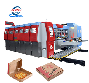 Automatic corrugated cardboard pizza box making machine carton box making machine prices