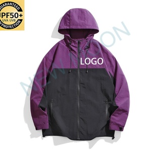 เสื้อแจ็คเก็ตกันลมสำหรับเล่นกีฬา UPF 50+ สำหรับผู้ชาย เหมาะสำหรับเดินป่า กิจกรรมกลางแจ้ง แห้งเร็ว กันน้ำ อุ่นสบาย สำหรับวิ่ง - Product Image 3