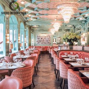 Design d'intérieur de café minimaliste, mobilier de magasin de restaurant personnalisé avec éclairage spécial, comptoir de bar de café - Product Image 3