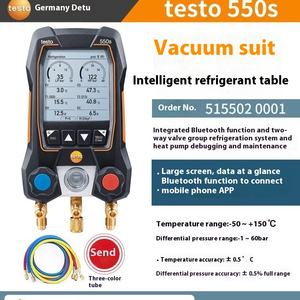 Testo 550sデジタル圧力ゲージ100mmボトム電子冷媒充電真空ゲージガスTesto 549に対応 - Product Image 5