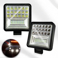 Lumière de travail LED cube 4 pouces 12-36V 126W Accessoires de voiture Étanche Lumière de conduite LED pour 4x4 Tout-terrain Voiture Camion Véhicule SUV