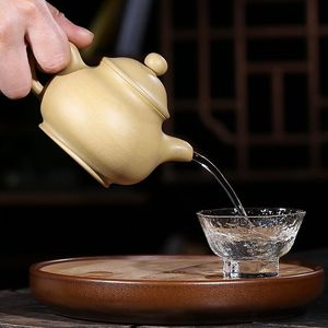 Tetera de arcilla Zisha de Yixing china hecha a mano, modelo Duoqiu de arcilla púrpura, Gaowen Duan <span class=keywords><strong>Ni</strong></span> 250ml Zisha Hu - Product Image 4
