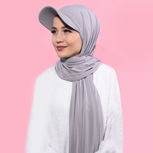<strong>Hijabs</strong> With Baseball Cap Summer Sports Hat With Jersey Scarf for Muslim Women Jersey Sport Baseball Cap Scarf - Product Image 6