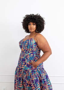 Nouvelle <span class=keywords><strong>robe</strong></span> Maxi à imprimé <span class=keywords><strong>africain</strong></span> pour femmes sans manches robes longues de haute qualité - Product Image 4