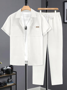 Pantaloni sportivi Casual da uomo a due pezzi con Bread a maniche corte - Product Image 2