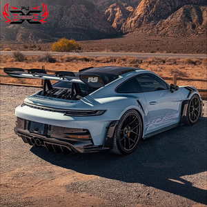 Kit carrosserie style OEM en fibre de carbone sèche PU-Design pour Porsche 911 992 GT3 <span class=keywords><strong>RS</strong></span> : pare-chocs <span class=keywords><strong>avant</strong></span>, diffuseur arrière, jupes latérales - Product Image 5