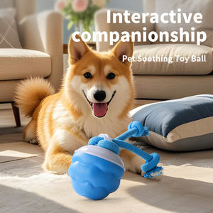 Nuova Palla Giocattolo Elettrica Intelligente per Cani 2025 - Gioco Interattivo Autorotante Resistente ai Morsi con Coda e <span class=keywords><strong>Squeaker</strong></span> - Product Image 1