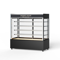 Vitrine Réfrigérée Commerciale Verticale pour Gâteaux, Porte Vitrée, 510L, pour Pâtisserie, Boulangerie, Anti-Buée, Éclairage LED, OEM