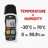 UNI-T UT330TH Perekam Data Suhu dan Kelembapan Industri Termometer Digital Higrometer USB Resolusi 0.1C untuk Makanan Berkualitas Tinggi