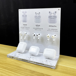 Espositore per AirPods e Auricolari Bluetooth Wireless in Acrilico Ecologico di Alta Qualità <span class=keywords><strong>con</strong></span> Facile Montaggio per Scrivania - Product Image 3