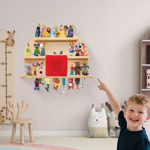 <span class=keywords><strong>Étagère</strong></span> <span class=keywords><strong>murale</strong></span> magnétique en bois pour Tonies, organisateur pour Toniebox et figurines, capacité de 45 personnages avec station de <span class=keywords><strong>charge</strong></span> - Product Image 3