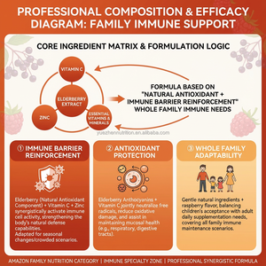 Suplementos <span class=keywords><strong>de</strong></span> saúco <span class=keywords><strong>de</strong></span> fábrica <span class=keywords><strong>de</strong></span> etiqueta privada OEM buen sabor <span class=keywords><strong>zinc</strong></span> y vitamina C natural soporte inmunológico orgánico <span class=keywords><strong>para</strong></span> mujeres y hombres - Product Image 4