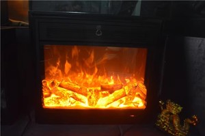 Chimenea Eléctrica Flotante 3D <span class=keywords><strong>de</strong></span> Madera para Interiores, Chimenea Empotrada China con Pantalla Grande, Chimenea <span class=keywords><strong>de</strong></span> <span class=keywords><strong>Pared</strong></span> con Leños y Control Remoto - Product Image 3