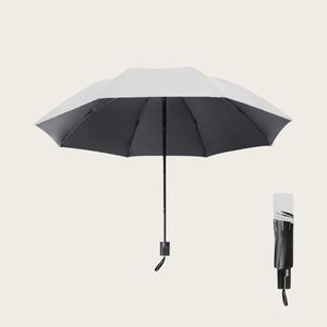 2025 Luxurious 3-Folding Parasol Anti-Sunburn Waterproof Promotional Polyester <b>Umbrella</b> Classic Design for Travel - Product Image 5