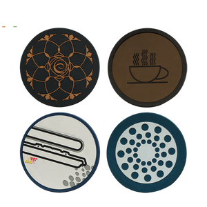 Posavasos duradero de PVC suave e irrompible, diseño colorido, antideslizante, soporte para taza de té y café, cuenco de plástico, alfombrilla individual - Product Image 3