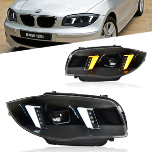 Feux de voiture pour BMW Série 1 <span class=keywords><strong>E87</strong></span>, phares LED 2004-2011, feux de jour à double LED, feux de route, pièce modifiée - Product Image 1