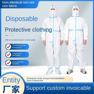 Pakaian pelindung penutup proteksi tinggi sekali pakai setelan lompat untuk semprot dicat, rumah sakit, pertanian, Mineral - Product Image 5