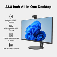 Desktop PC 23.8 24 Inch Computer All in One 1080P Camera Computers with WIFI Wind OS
